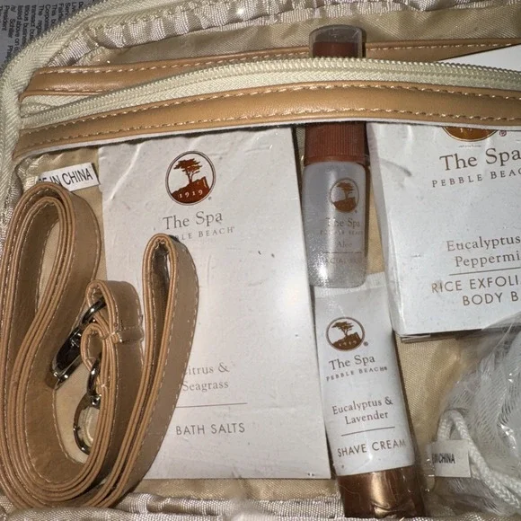 The SPA Pebble Beach SET Shampoo Conditioner Soap Body Wash Bath Set Toiletry